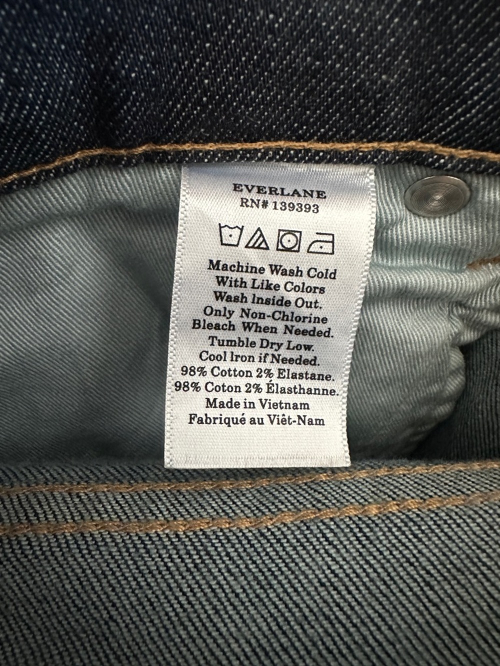 Everlane Dark Blue Cropped Ankle Jeans - Picture 8 of 10